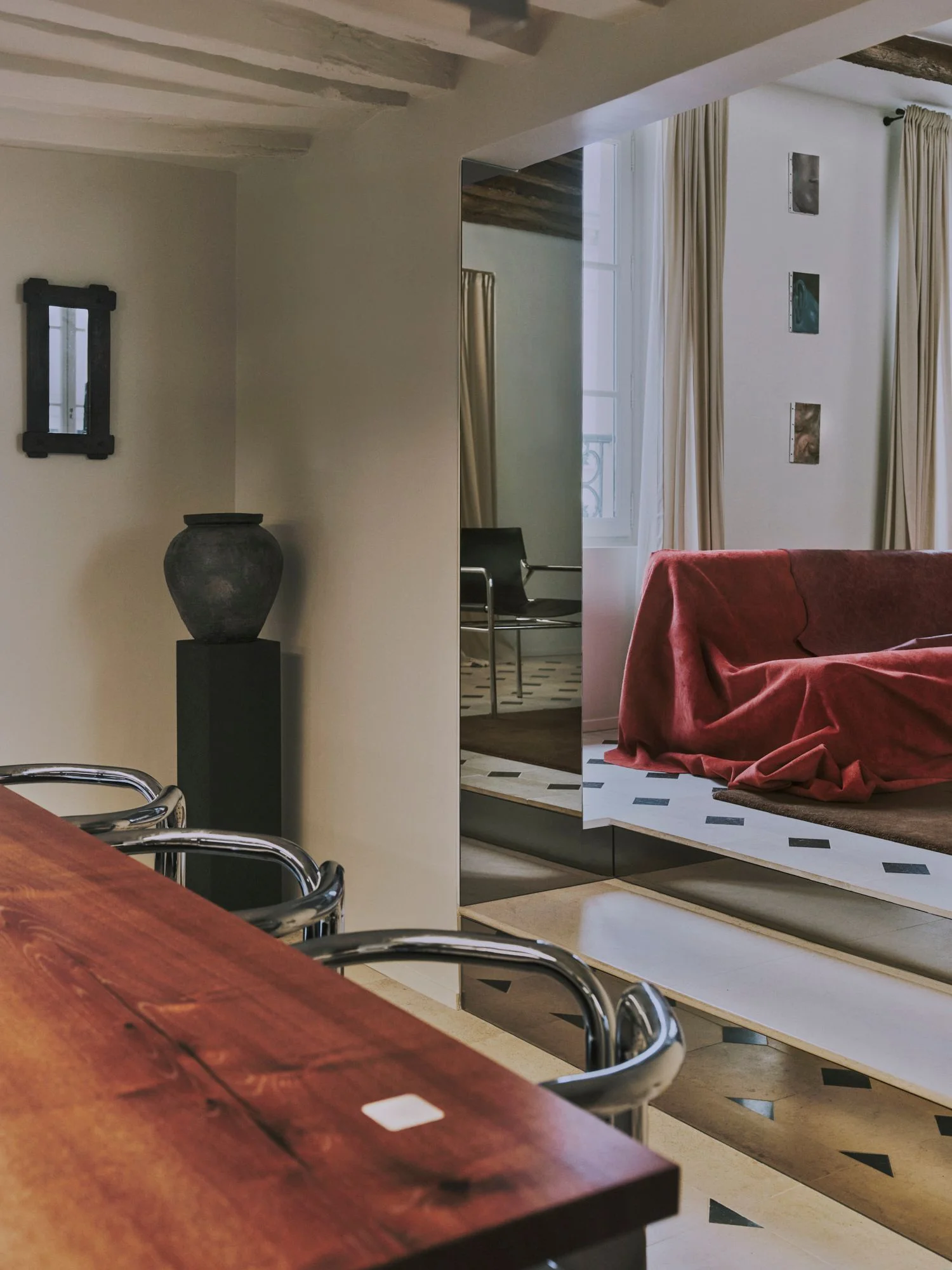 Image may contain Indoors Interior Design Wood Chair and Furniture