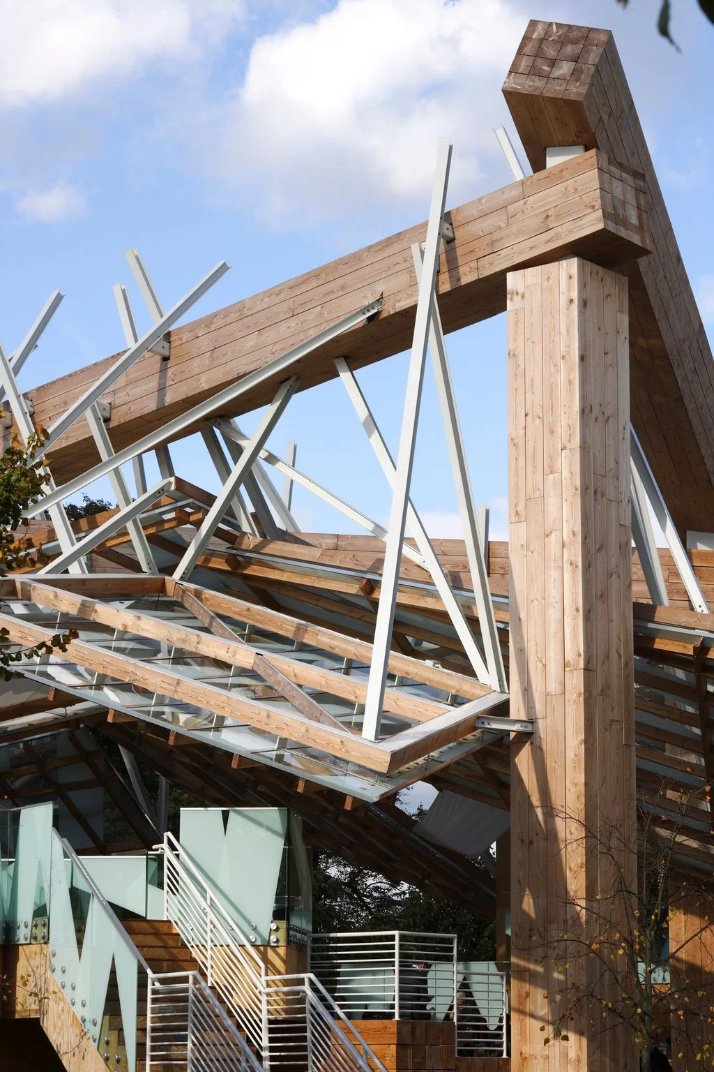 close up view of a wooden structure