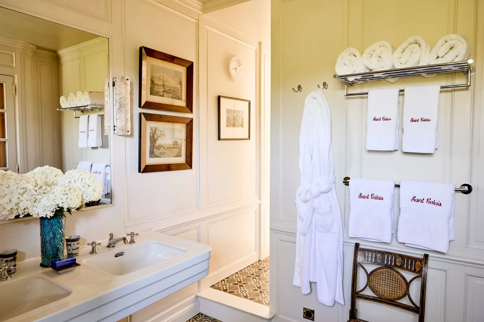 Image may contain Corner Fashion Sink Indoors Interior Design Art Painting Sink Faucet Clothing and Robe