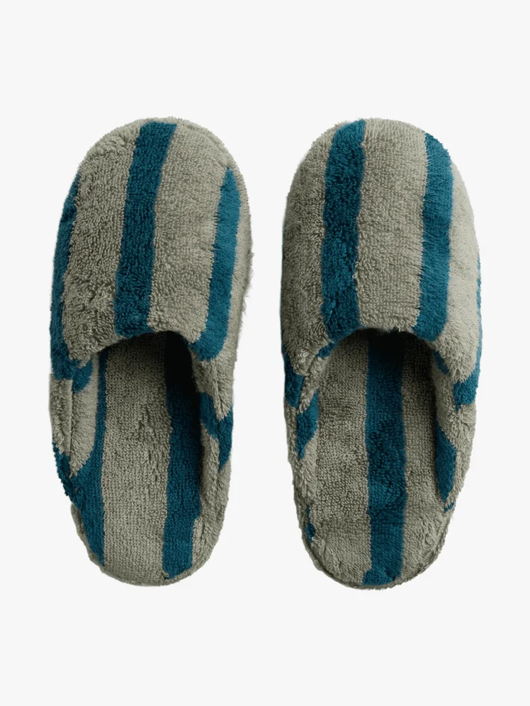Parachute Terry Stripe Slippers