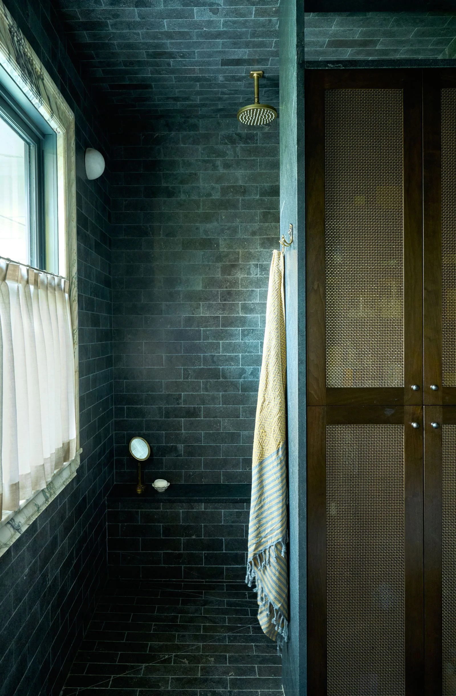 Image may contain Bathroom Indoors Room Shower Faucet and Interior Design