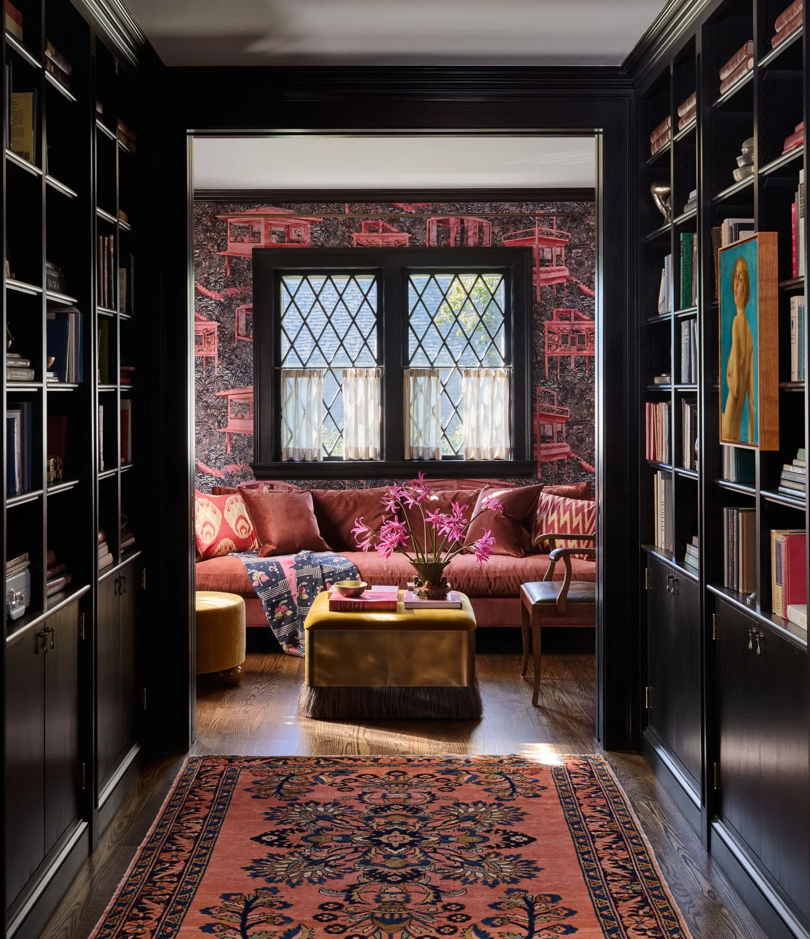 Image may contain Home Decor Furniture Indoors Interior Design Couch and Person