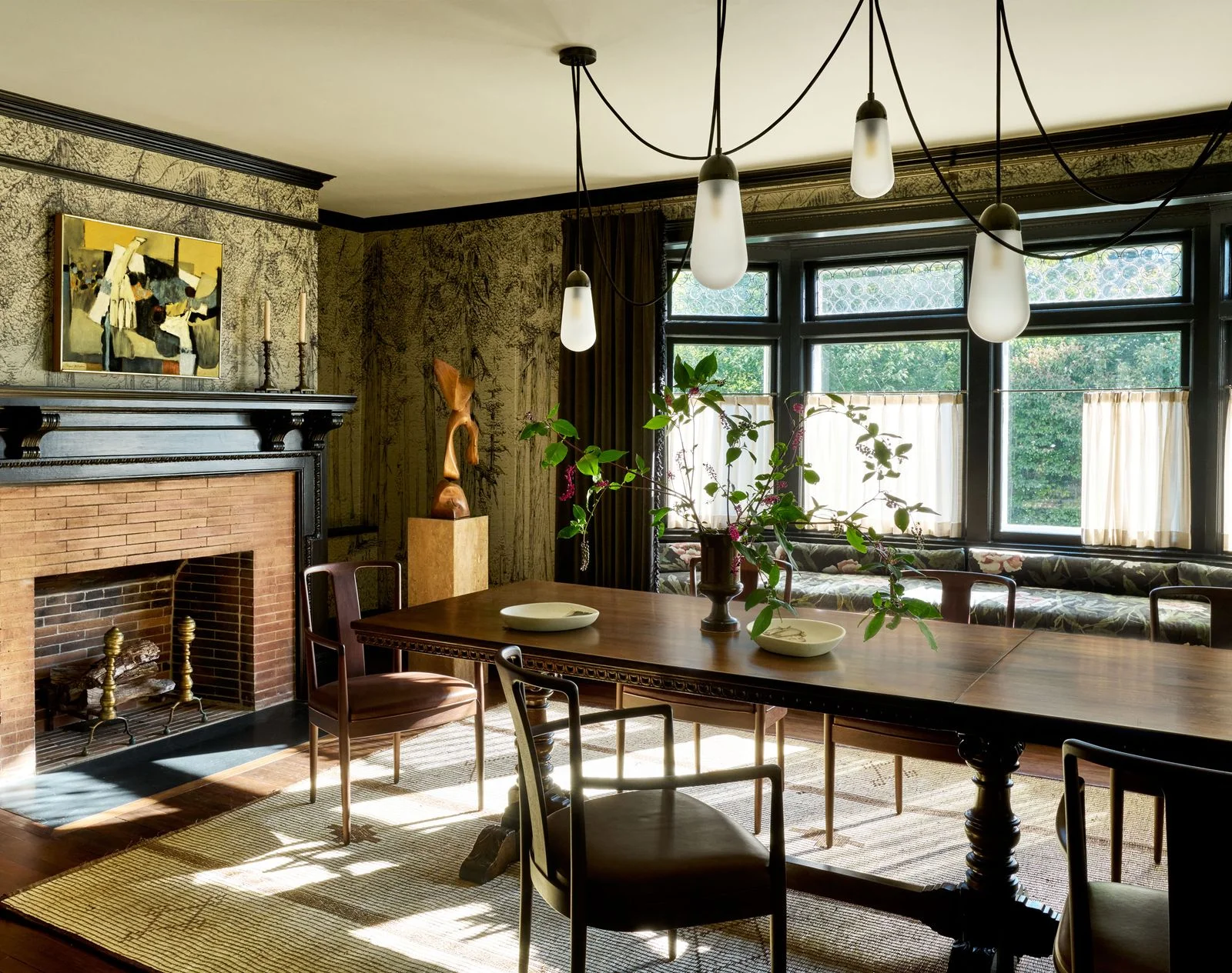 Image may contain Architecture Building Dining Room Dining Table Furniture Indoors Room Table and Interior Design