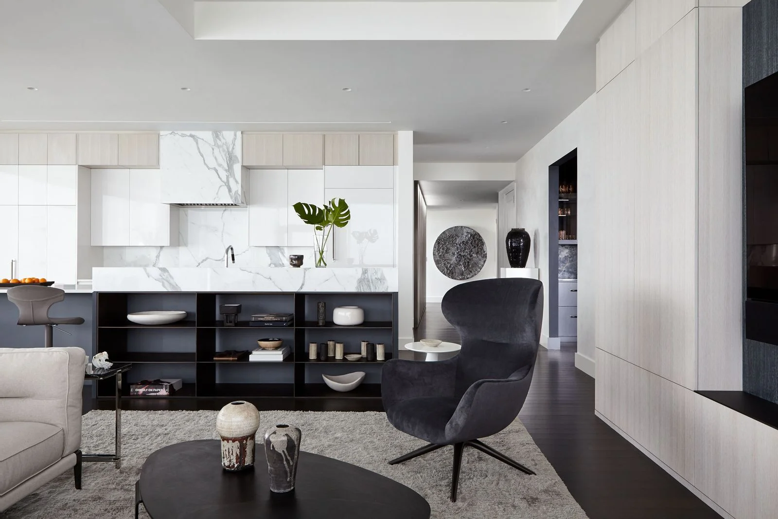 “The focus with this penthouse was to create a home that embodies elegance and comfort overlooking the Boston waterfront...