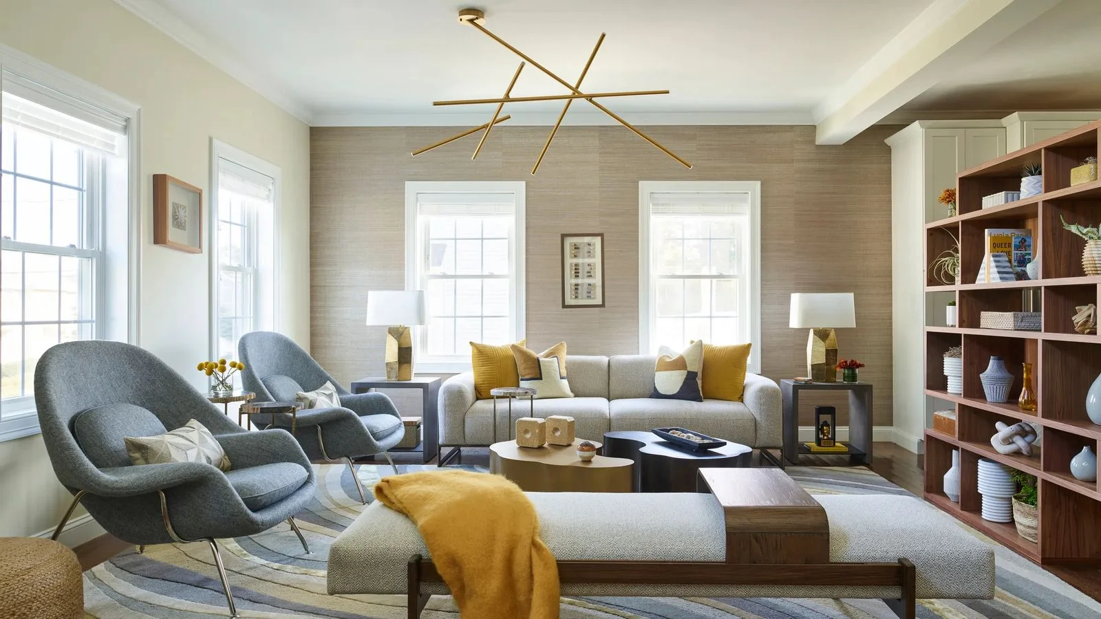 Image may contain Lamp Home Decor Chair Furniture Table Couch Architecture Building Indoors Living Room and Room