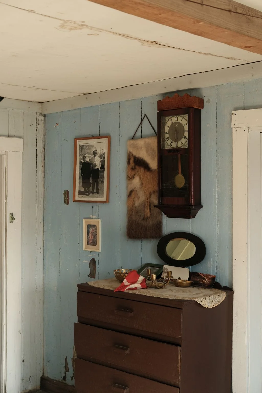 Image may contain Indoors Interior Design Wood Person Art Painting and Furniture