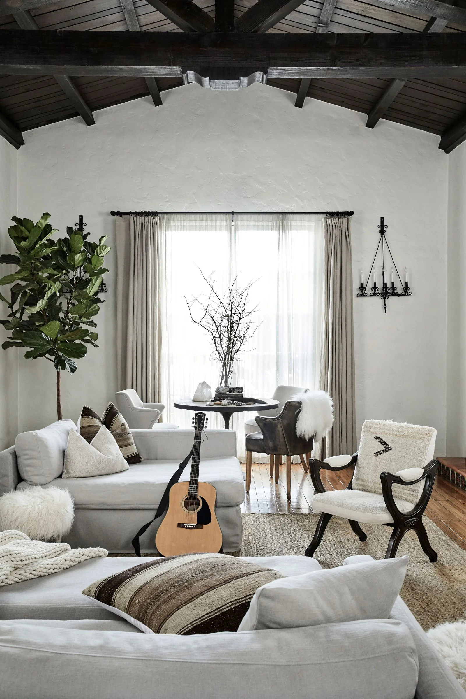 a white living room
