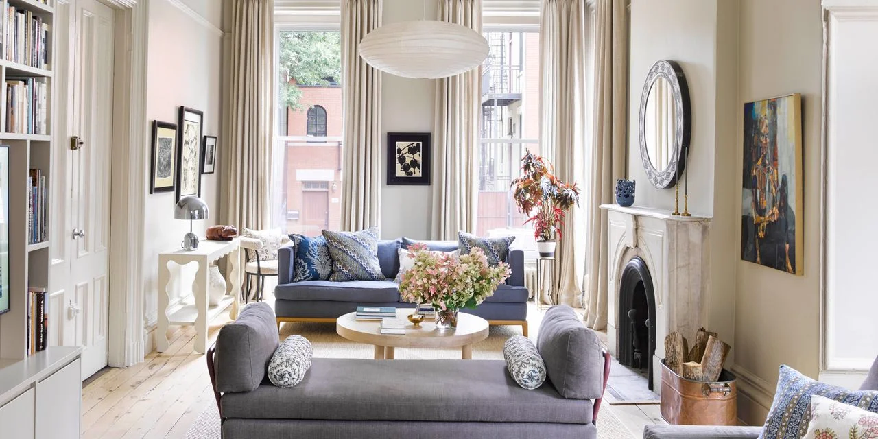 Ingrid Abramovitch's Brooklyn living room when it's not being used as a rental location for commercial photo shoots