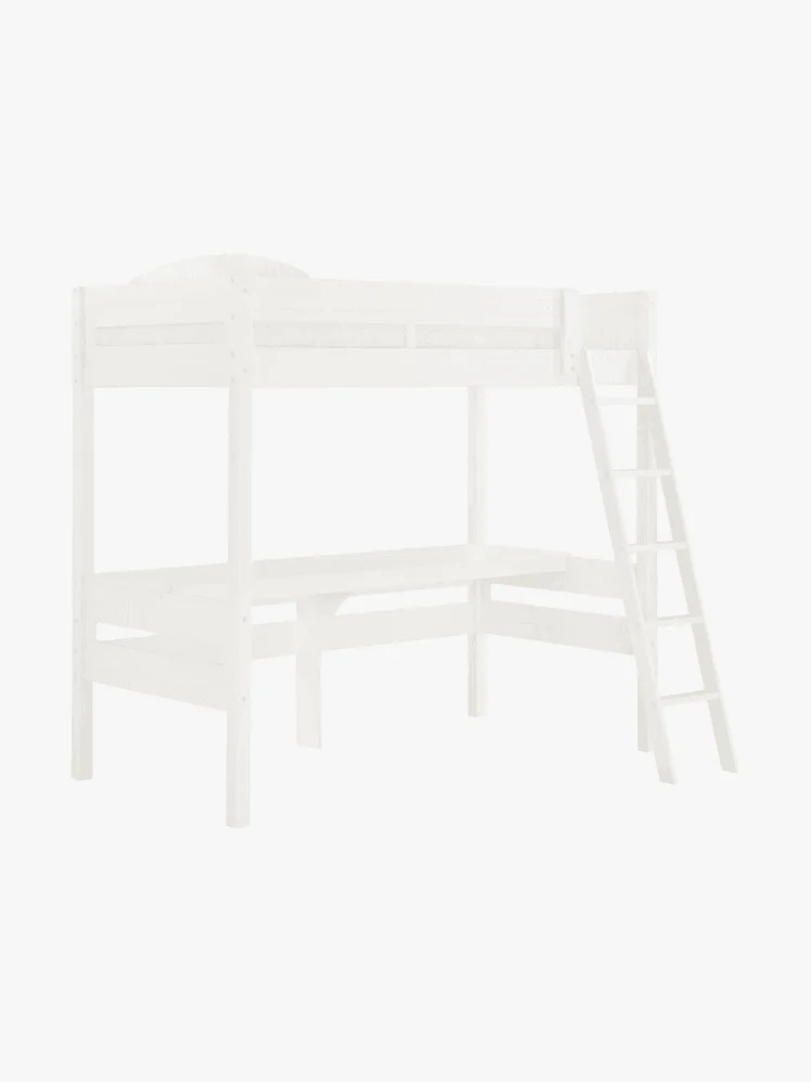 Isabelle & Max Twin Solid Wood Loft Bed with Desk