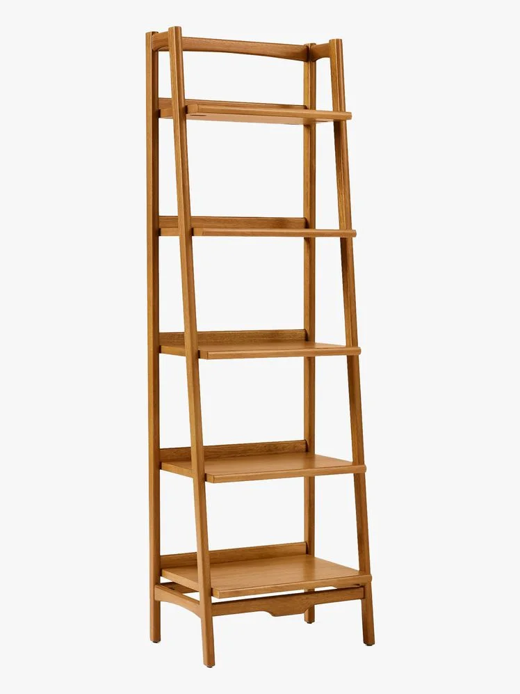 Image may contain: Shelf, Furniture, Wood, and Bookcase