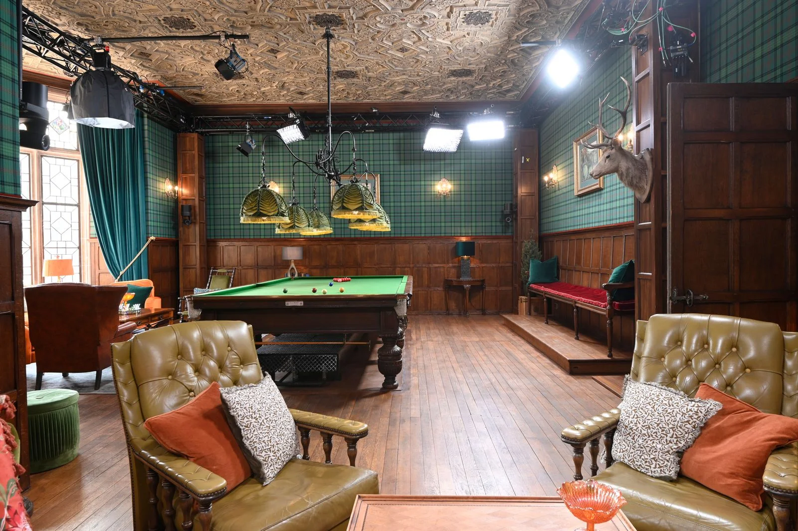 Image may contain Furniture Table Desk Indoors Bench Chair Lamp Animal Antelope Mammal and Wildlife