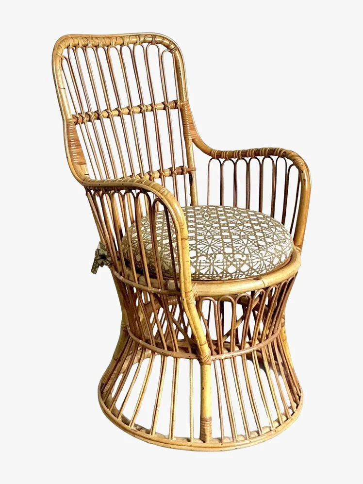 Image may contain: Furniture, Chair, Art, Handicraft, and Armchair