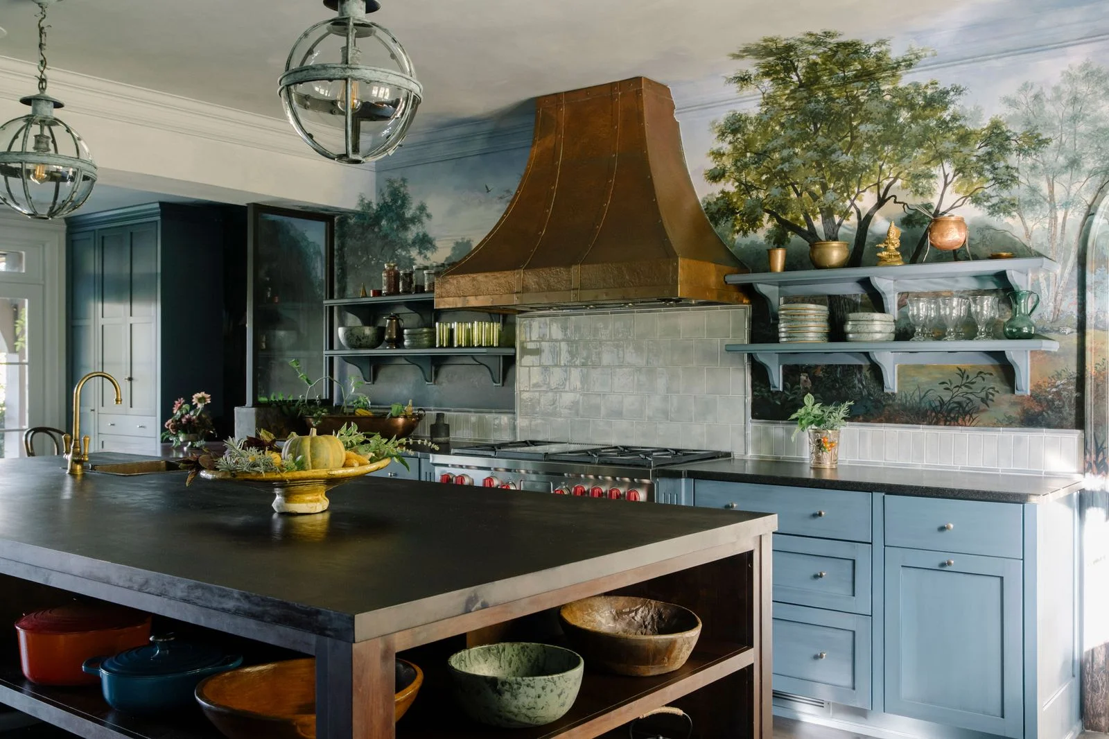 Image may contain Indoors Kitchen Interior Design and Kitchen Island