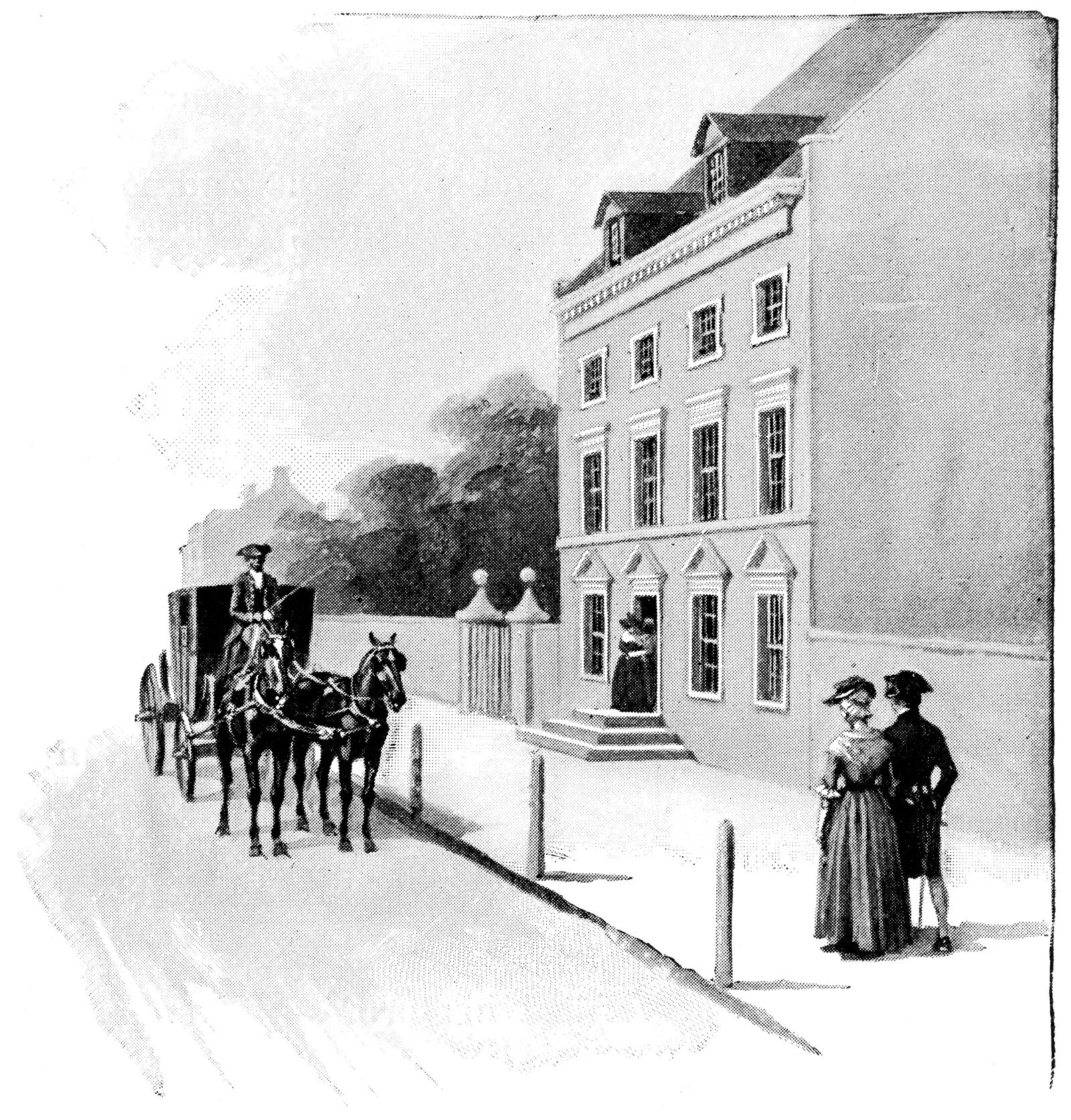 Image may contain Adult Person Wedding Art Painting Animal Horse Mammal City Road Street Urban and Carriage