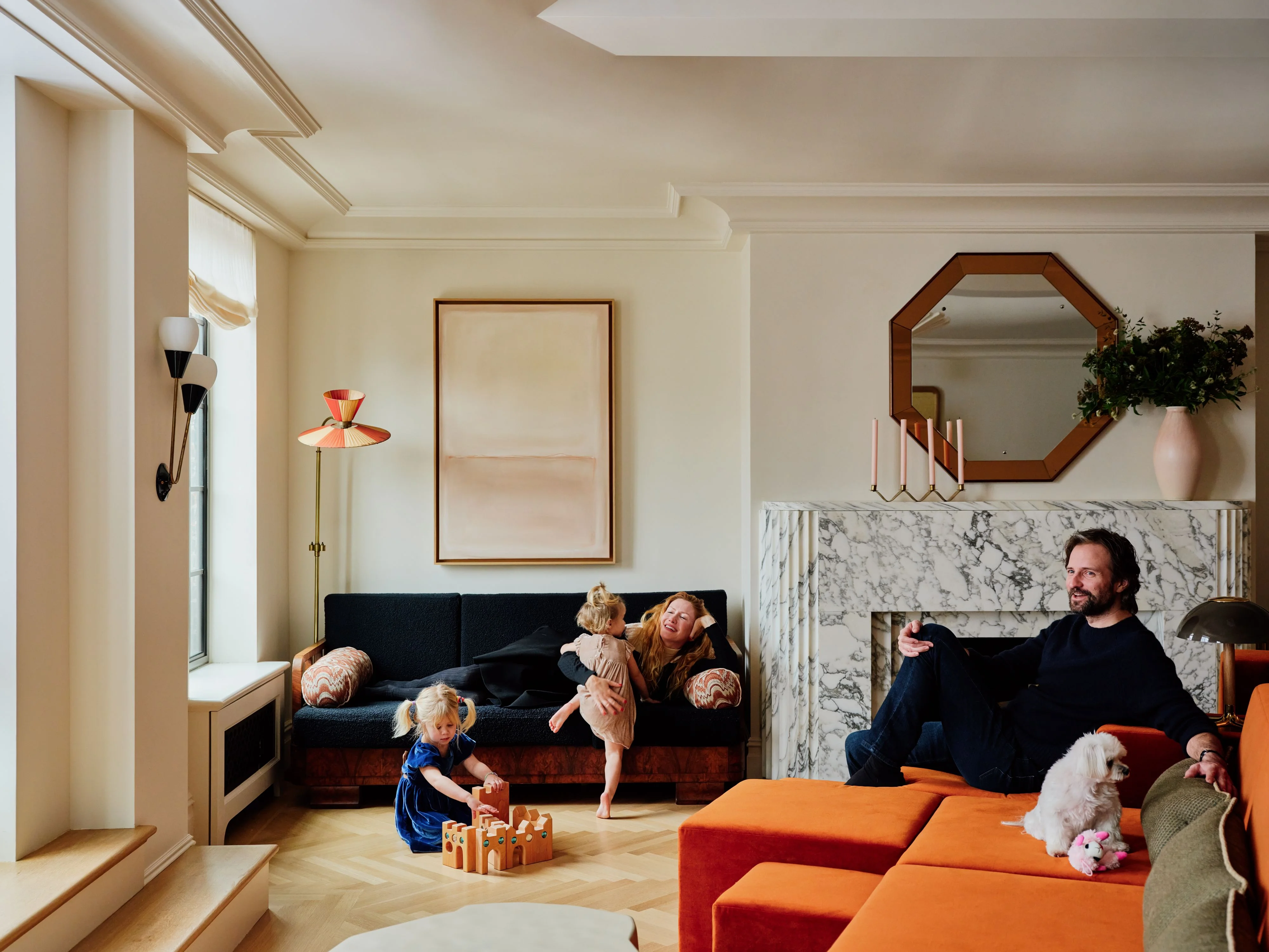 Stranger Things Co-Creator Matt Duffer’s Manhattan Pied-à-Terre Features a 15-Foot Brutalist Sofa and Chocolate Walls