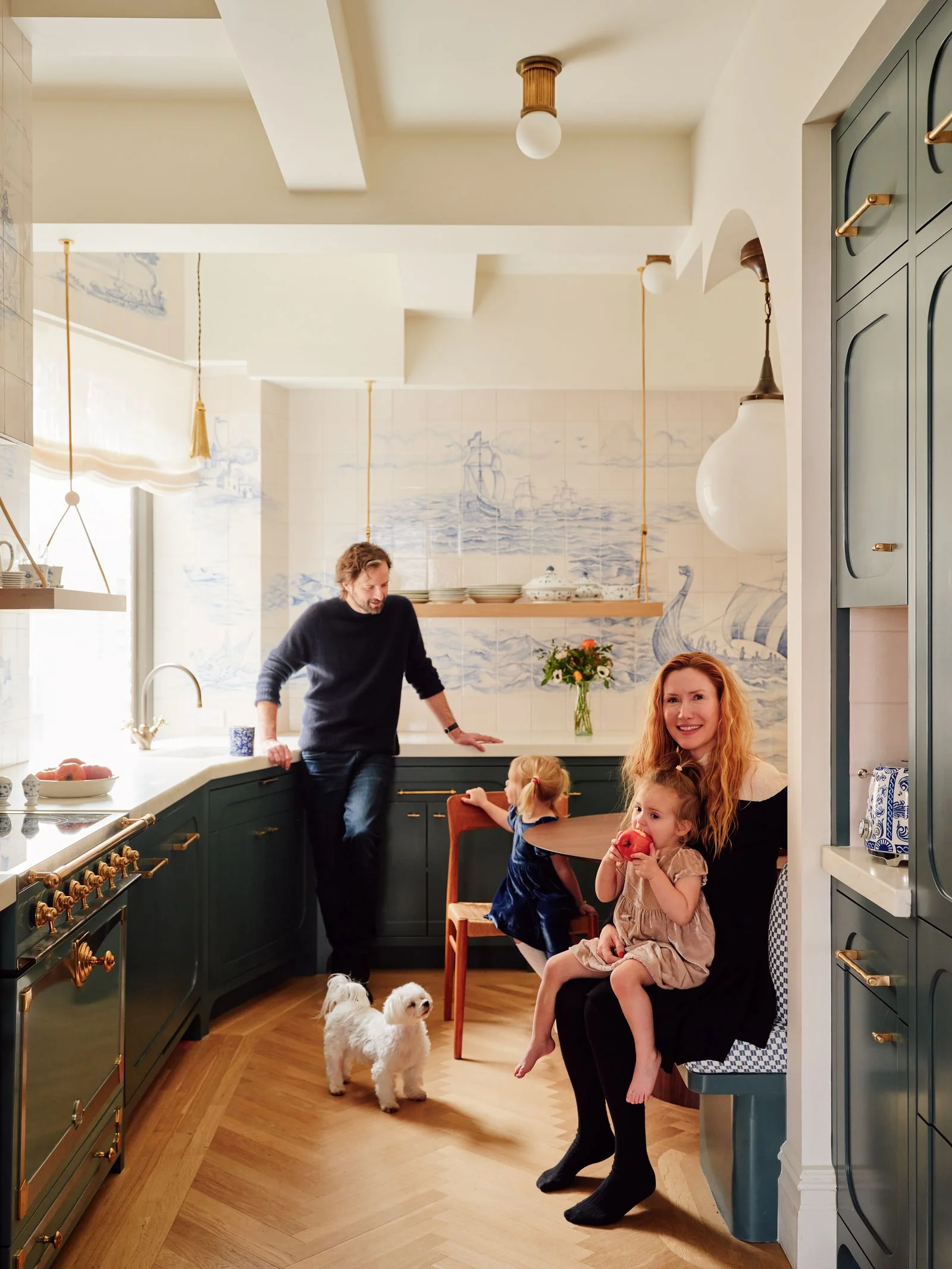 Image may contain Joe Cunningham Indoors Kitchen Interior Design People Person Teen Adult Animal Canine and Dog