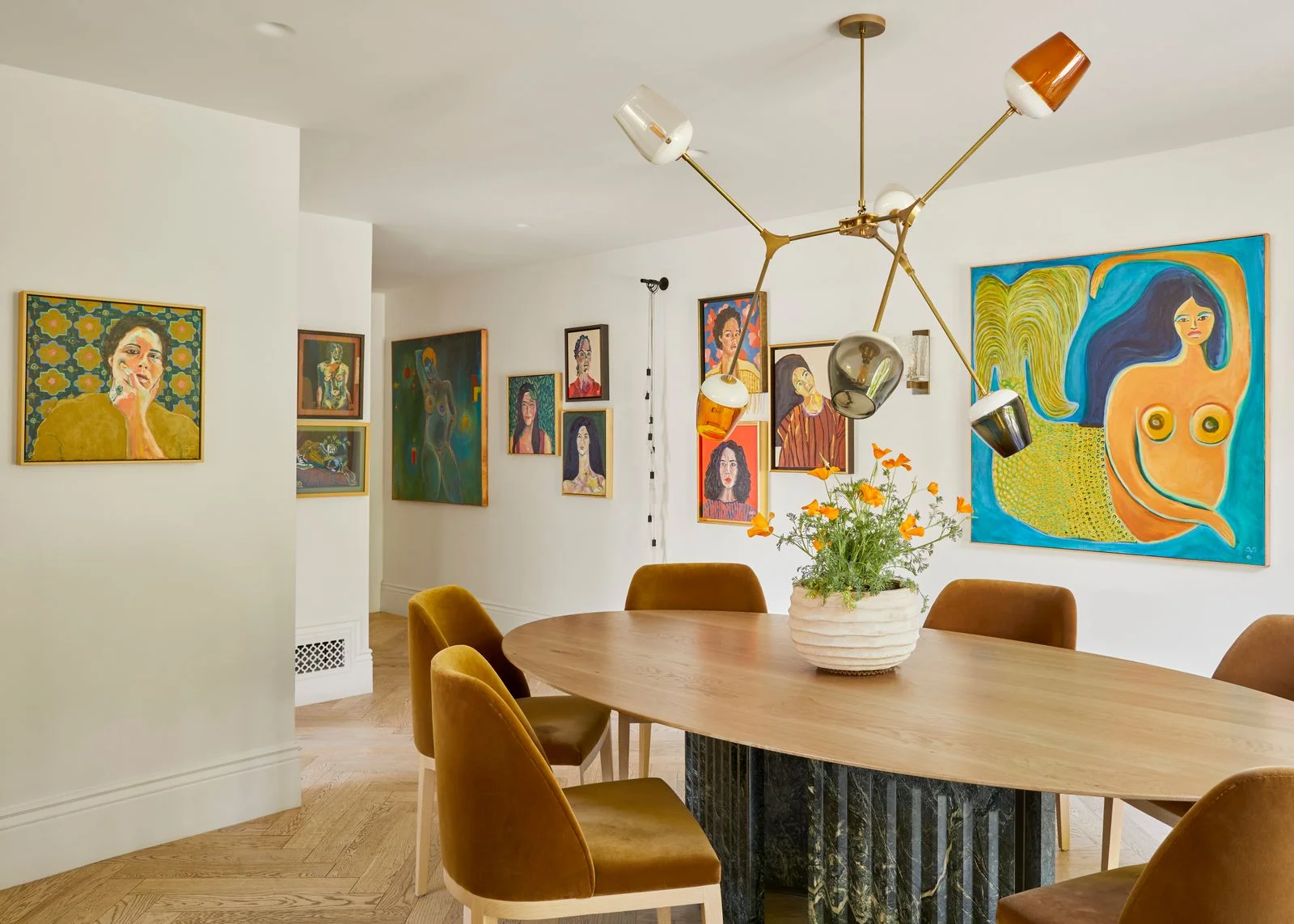 Image may contain Architecture Building Dining Room Dining Table Furniture Indoors Room Table and Interior Design