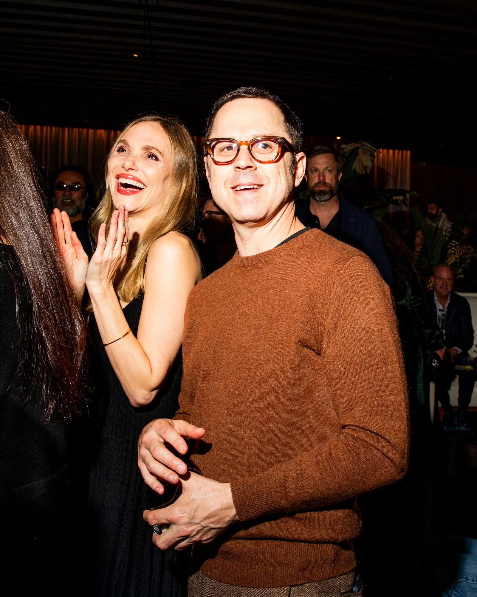 Image may contain Giovanni Ribisi Elizabeth Z Berg Rakeysh Omprakash Mehra Alex Graves Person Photobombing and Adult