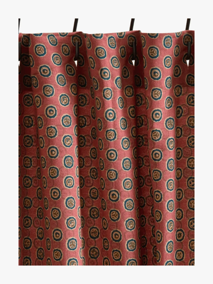 Image may contain: Curtain, Shower Curtain, Accessories, Formal Wear, and Tie