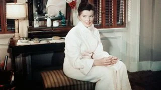 Katharine Hepburn at home