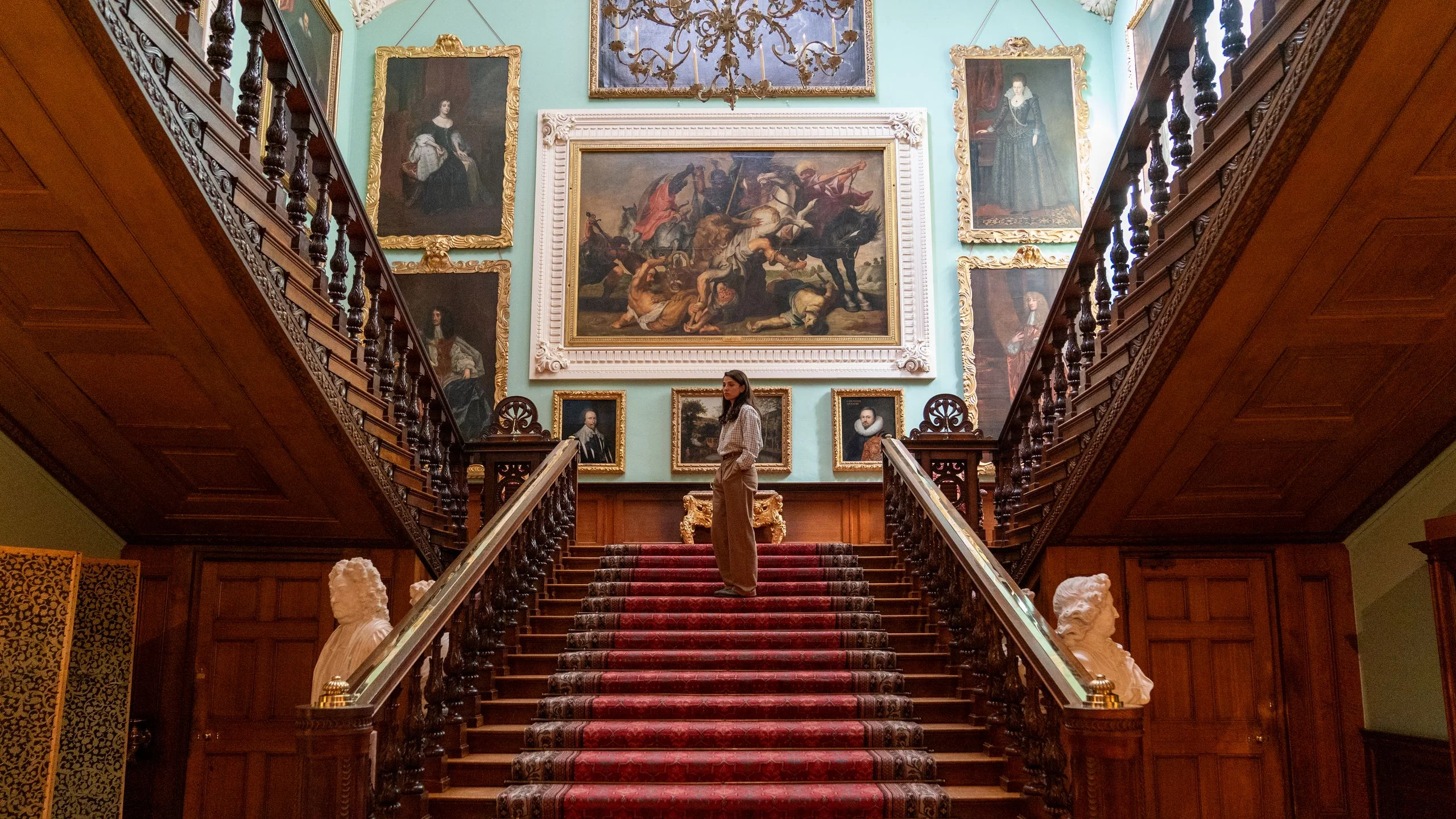 Image may contain Seamus Kennedy Indoors Architecture Building House Housing Staircase Person Art and Painting