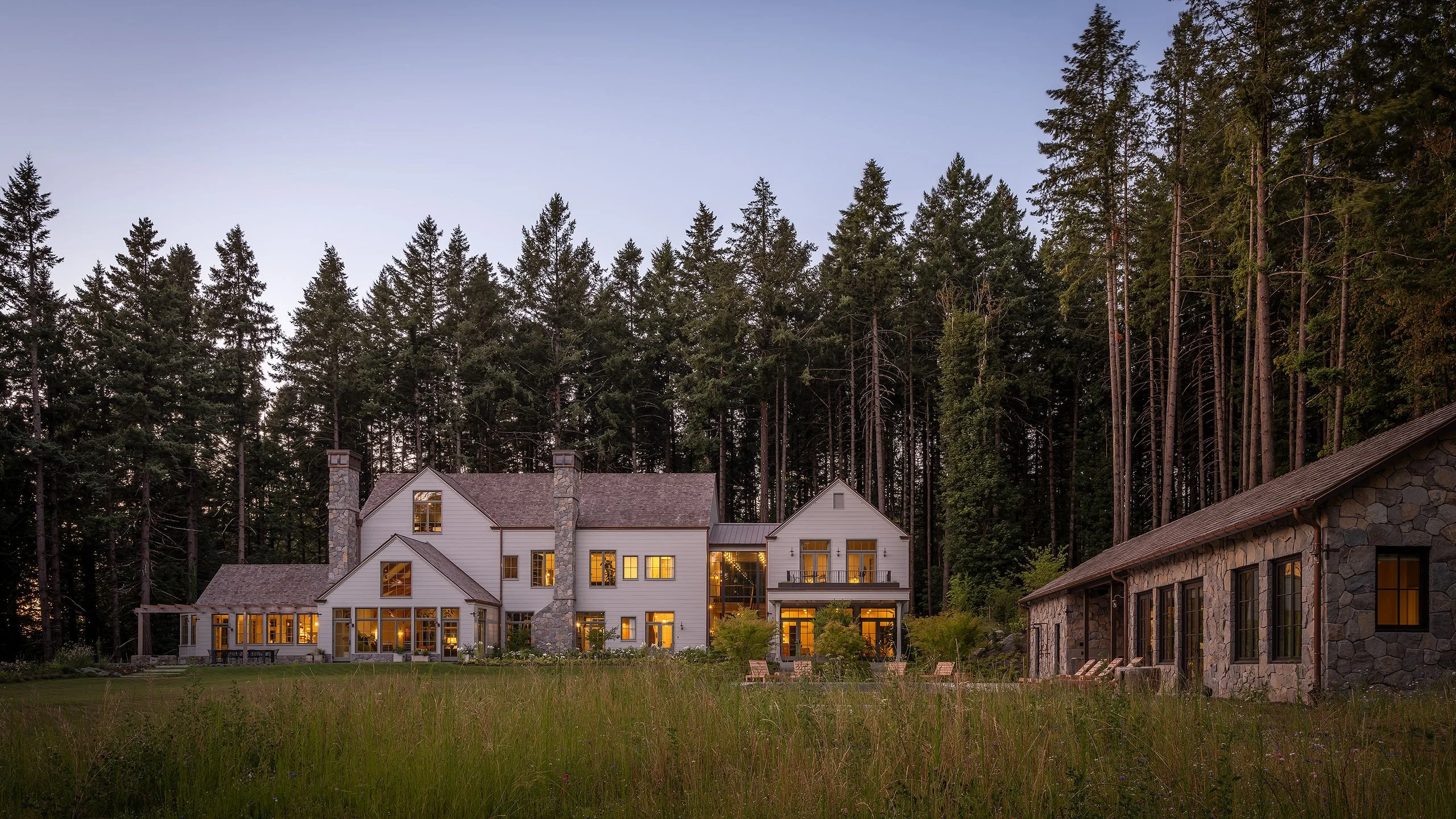 Image may contain Pacific Northwest Farmhouse Architecture Building Housing Nature Outdoors Scenery Suburb and House