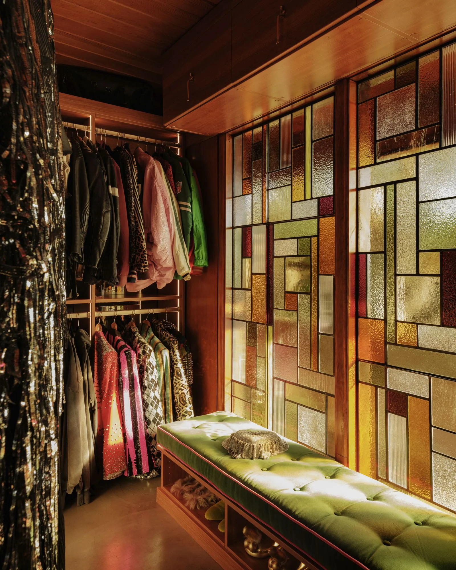 Image may contain Furniture Dressing Room Indoors Room Closet Architecture Building Bed and WalkIn Closet