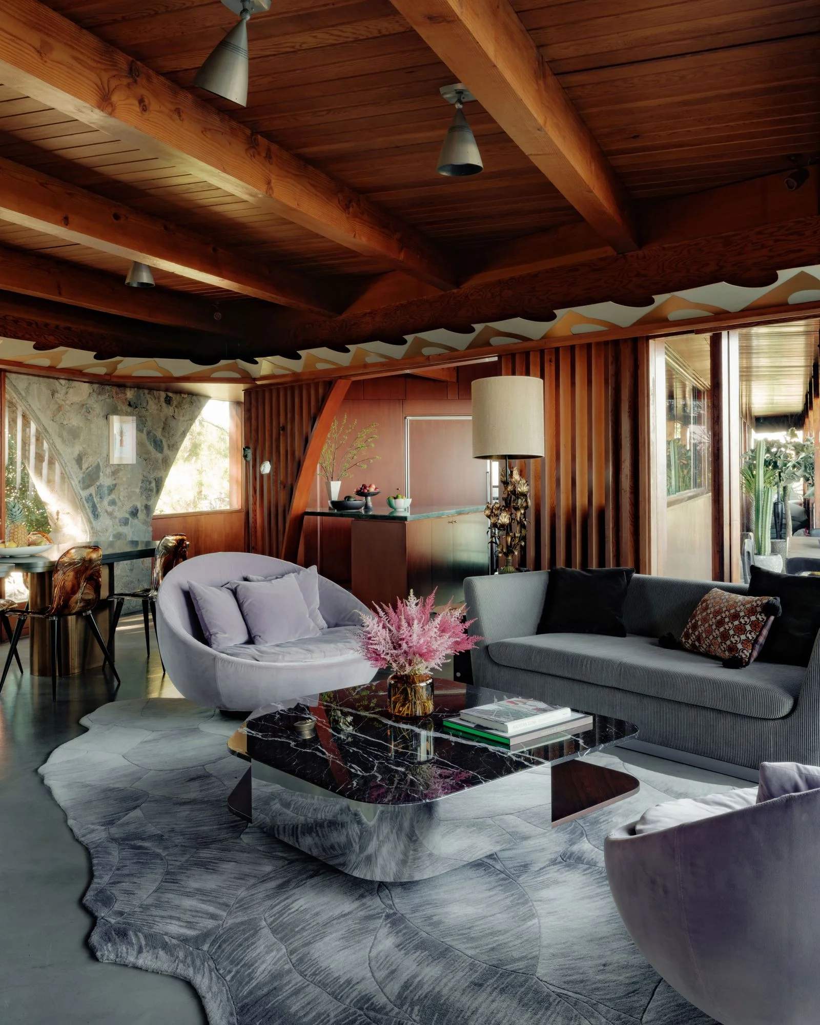 Image may contain Home Decor Coffee Table Furniture Table Indoors Interior Design Couch Architecture and Building