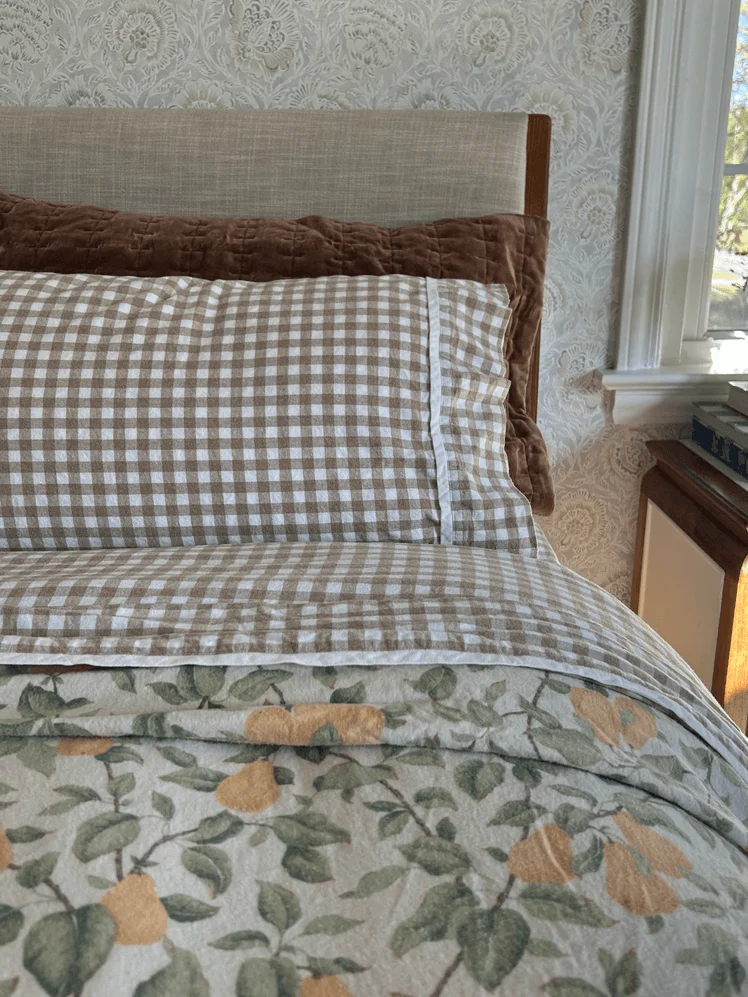 Image may contain: Cushion, Home Decor, Furniture, Bed, Bed Sheet, Pillow, Indoors, and Interior Design