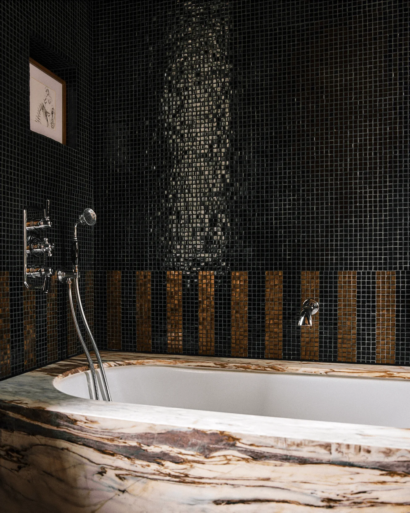 Image may contain Bathing Indoors Interior Design Tub Bathtub Person Bathroom and Room