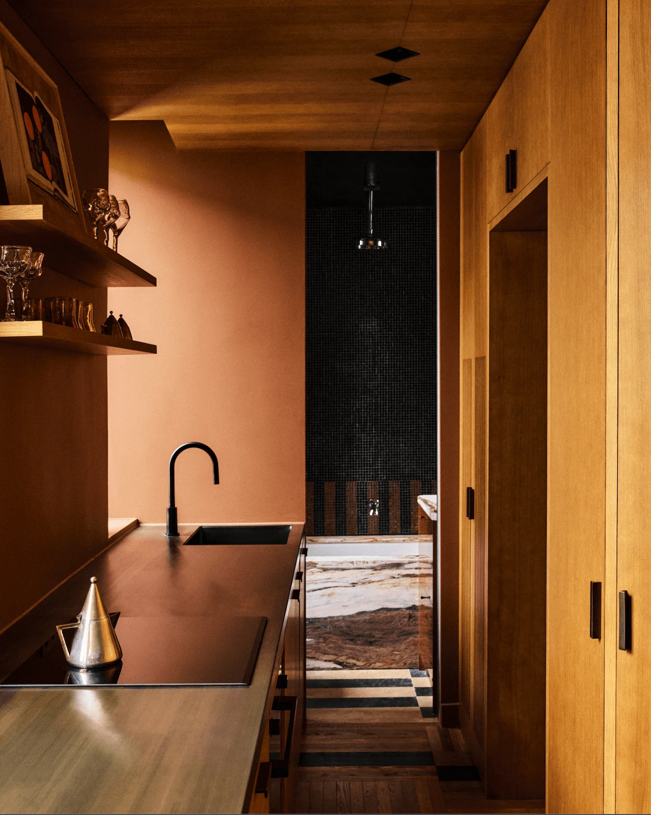 Image may contain Indoors Interior Design Floor Flooring Wood Hardwood and Plywood