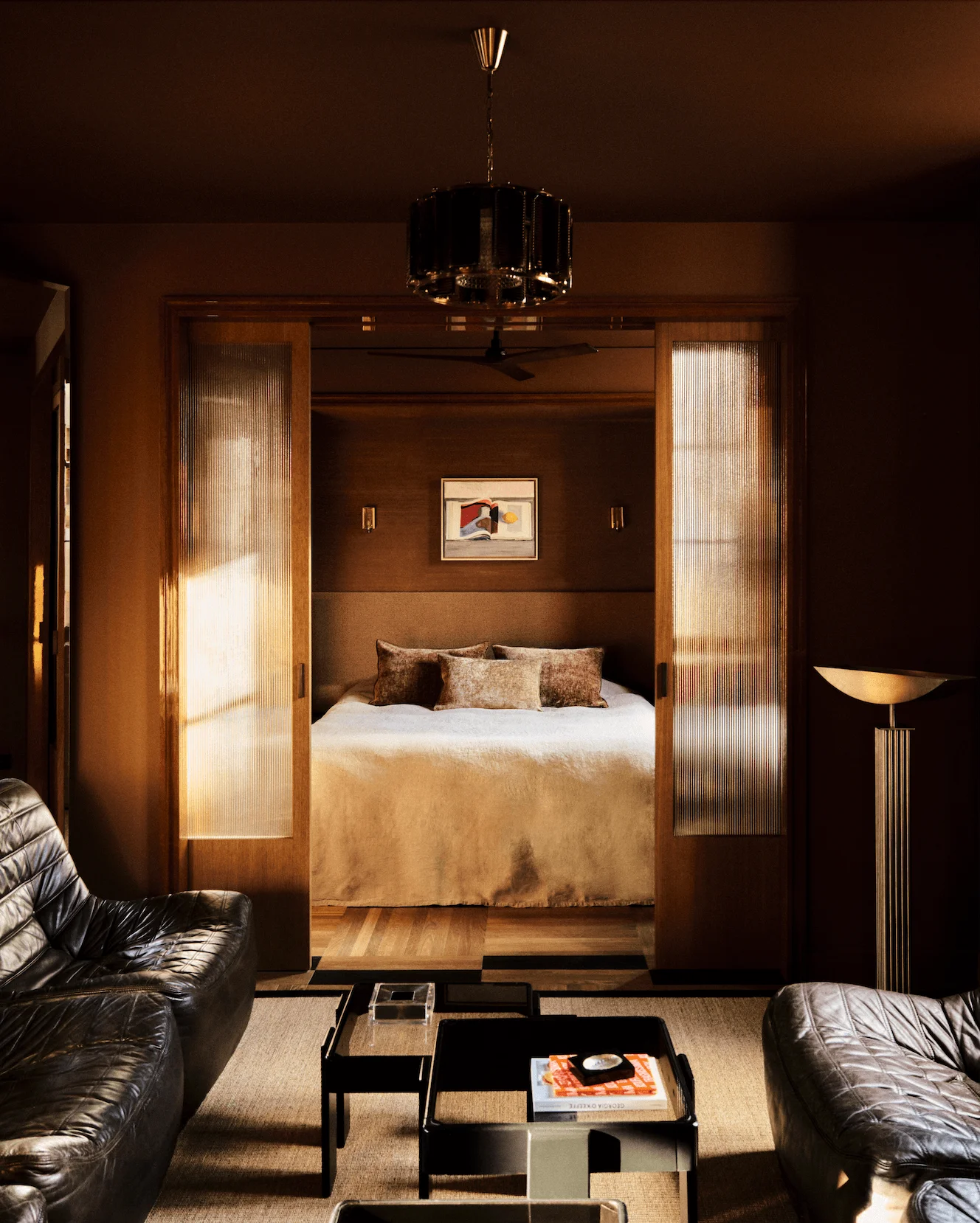 Image may contain Indoors Interior Design Architecture Building Furniture Living Room Room Couch Floor and Flooring