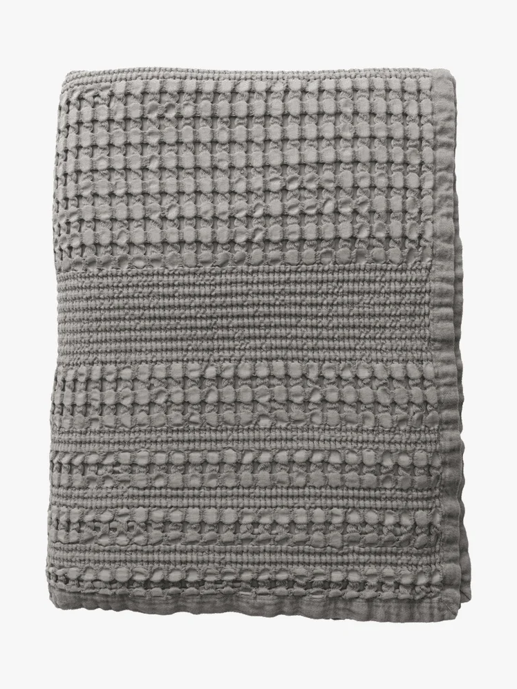 Gray Waffle Blanket